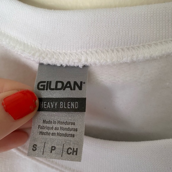 White moon phases crew neck pull over sweater - Picture 5 of 6